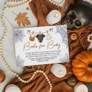 Halloween Boo-boeken voor baby-bijlagekaart Informatiekaartje