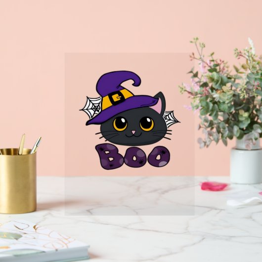 Halloween Boo Boo Crew Classic T-shirt Acryl Bord (Huwelijk)