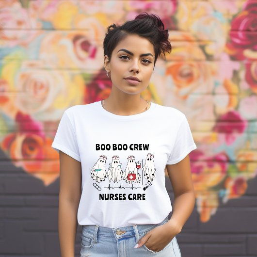 Halloween Boo Boo Crew Ghost Nurse T-shirt
