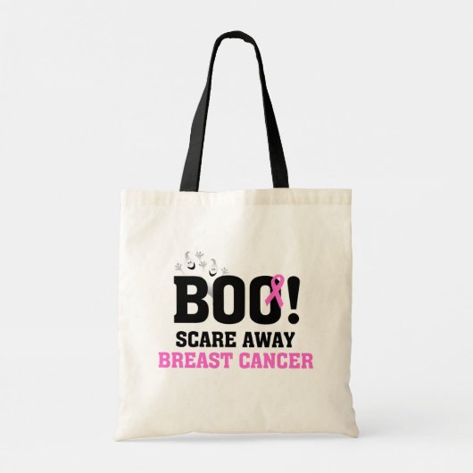 Halloween BOO Borstkanker Trick or treat Tote Bag (Achterkant)
