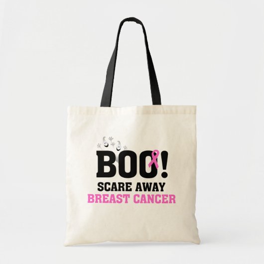 Halloween BOO Borstkanker Trick or treat Tote Bag (Voorkant)