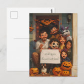 Halloween Boo Briefkaart (Voorkant / Achterkant)