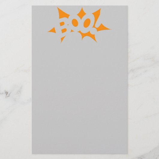 Halloween Boo Briefpapier (Voorkant)