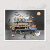 Halloween Boo. Bus Briefkaart (Voorkant)