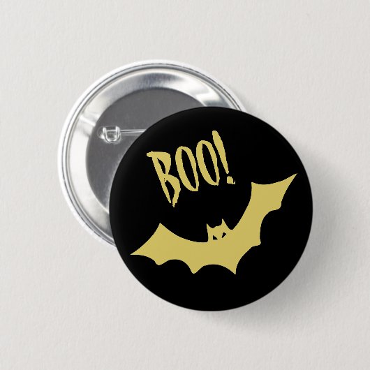 Halloween Boo Button van Dichteres Adiela Akoo (Voorkant /achterkant)