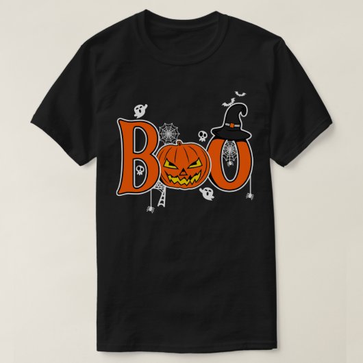 halloween Boo cartoon T-shirt (Design voorkant)