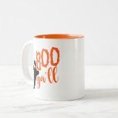 Halloween Boo Coffee Mug Tweekleurige Koffiemok (Voorkant links)