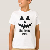 Halloween Boo Crew 2025 jack-o-lantern pumpkin  T-shirt (Voorkant)