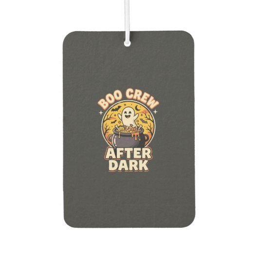 Halloween Boo Crew Badge Luchtverfrisser (Voorkant)