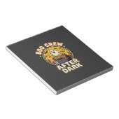 Halloween Boo Crew-badge Notitieblok (Schuin)