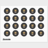 Halloween Boo Crew Badge Ronde Sticker (Vel)