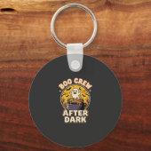 Halloween Boo Crew Badge Sleutelhanger (Voorkant)