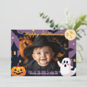 Halloween Boo Crew Bash Kaart (Staand voorkant)