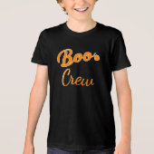 Halloween Boo Crew Familie Matching Kostuum Tri-Blend Shirt (Voorkant)