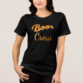 Halloween Boo Crew Familie Matching Kostuum Tri-Blend Shirt (Voorkant)