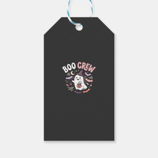 Halloween Boo Crew Geest Cadeaulabel (Voorkant)