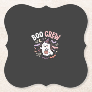 Halloween Boo Crew Geest Kartonnen Onderzetters