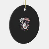Halloween Boo Crew Geest Keramisch Ornament (Rechts)