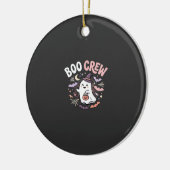 Halloween Boo Crew Geest Keramisch Ornament (Links)