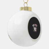 Halloween Boo Crew Geest Keramische Bal Ornament (Links)