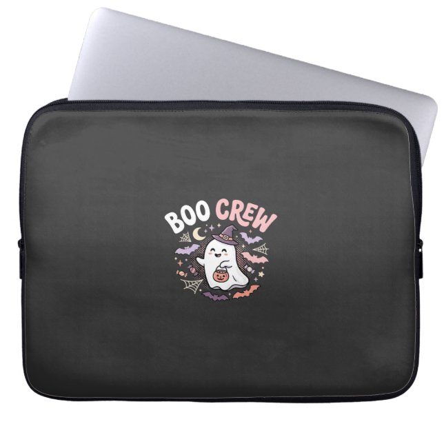 Halloween Boo Crew Geest Laptop Sleeve (Voorkant)