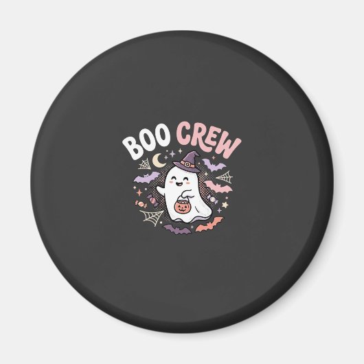 Halloween Boo Crew Geest Magneet (Voorkant)