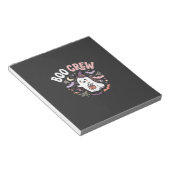 Halloween Boo Crew Geest Notitieblok (Schuin)
