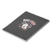 Halloween Boo Crew Geest Notitieblok (Linkerzijde)