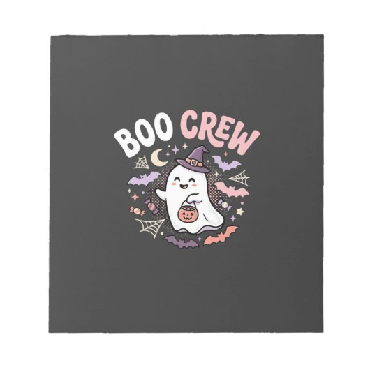 Halloween Boo Crew Geest Notitieblok (Voorkant)