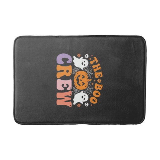 Halloween Boo Crew Geest Pompoen Ontwerp_1 Badmat (Voorkant)