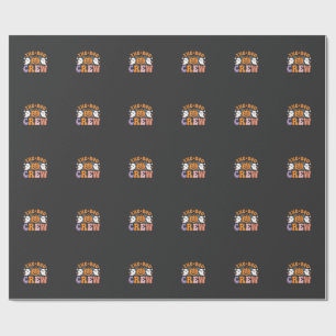 Halloween Boo Crew Geest Pompoen Ontwerp_1 Cadeaupapier