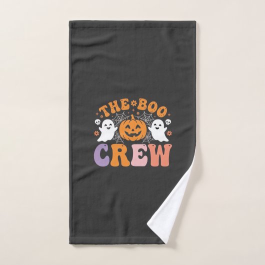 Halloween Boo Crew Geest Pompoen Ontwerp_1 Handdoek (Handdoek)