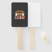 Halloween Boo Crew Geest Pompoen Ontwerp_1 Handwaaier (Voorkant en achterkant)