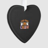 Halloween Boo Crew Geest Pompoen Ontwerp_1 Ornament (voorkant)
