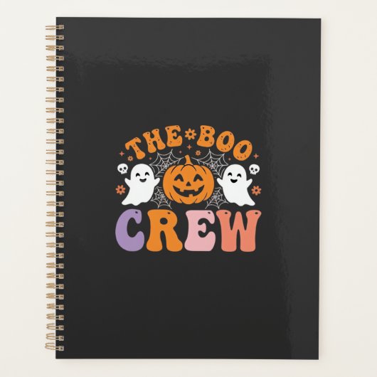 Halloween Boo Crew Geest Pompoen Ontwerp_1 Planner (Voorkant)