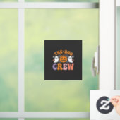 Halloween Boo Crew Geest Pompoen Ontwerp_1 Raamsticker (Huis)