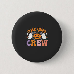 Halloween Boo Crew Geest Pompoen Ontwerp_1 Ronde Button 5,7 Cm