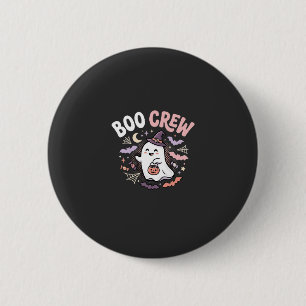 Halloween Boo Crew Geest Ronde Button 5,7 Cm