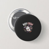 Halloween Boo Crew Geest Ronde Button 5,7 Cm (Voorkant /achterkant)