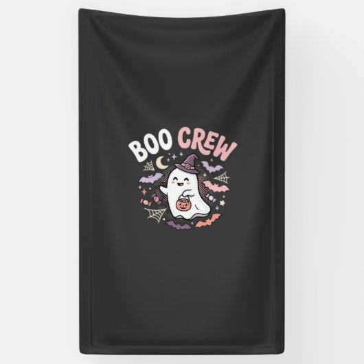 Halloween Boo Crew Geest Spandoek (Verticaal)