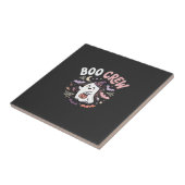 Halloween Boo Crew Geest Tegeltje (Zijkant)