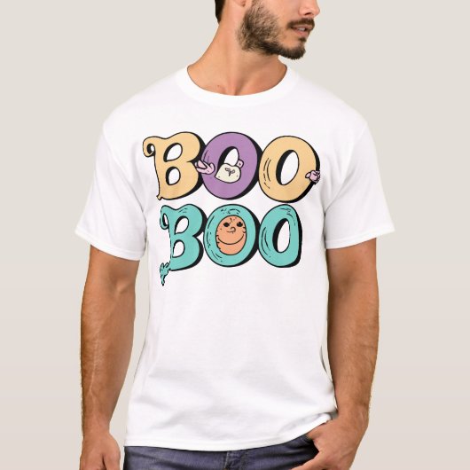 Halloween Boo Crew kostuum T-shirt (Voorkant)