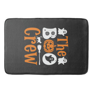 Halloween Boo Crew Spook Pompoen Kat Ontwerp Badmat