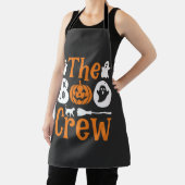 Halloween Boo Crew Spook Pompoen Kat Ontwerp Schort (Insitu)
