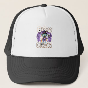 Halloween Boo Crew Zombie Familie Vector Design Trucker Pet