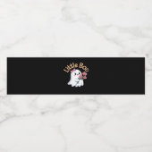 Halloween Boo Cute Family Waterfles Etiket (Enkel label)