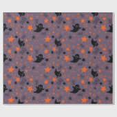 Halloween Boo en Ghosts Naadloos inpakpapier (Vlak)