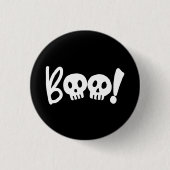 Halloween Boo Eng Ronde Button 3,2 Cm (Voorkant)