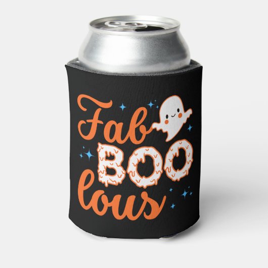 Halloween Boo Funny Blikjeskoeler (Blikje Achterkant)