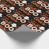 Halloween Boo Funny Cadeaupapier (Hoek)